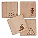 Harry Potter Wood Coasters, Harry Potter Gifts for Women, Harry Potter Birthday Gifts, Harry Potter Set of 4, Harry Potter Decor, Harry Potter Party Decorations, Harry Potter Party Decor