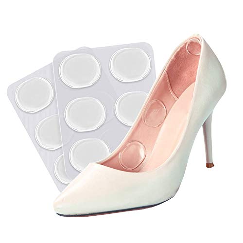 6 Sheets 36 Pcs Transparent Shoe Blister Pads Circle Silicone Gel Soft Spot Sticker Invisible Anti-Abrasion Self-Adhesive Inserts Insoles Foot Protect Care Tools
