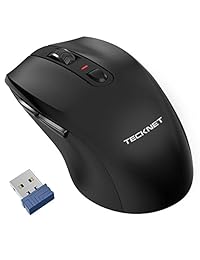 Mouse inalámbrico TeckNet Classic Pro M006, Negro