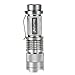 Securitying 3.5W 300 Lumens Mini XPE Q5 Zoomable LED Flashlight Adjustable Focus Portable LED Light Lamp Flashlight Torch - Silver