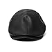 New Year's Gift, Vovomay Mens Women Vintage Leather Beret Cap Peaked Hat Newsboy Sunscreen (Black)