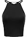 BASIC APPAREL Women's Basic Sleeveless Strappy Cami Crop Tank Tops