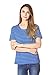 Bearsland Maternity Women's Striped Short Sleeves Maternity Nursing Top Bluegreen Size M