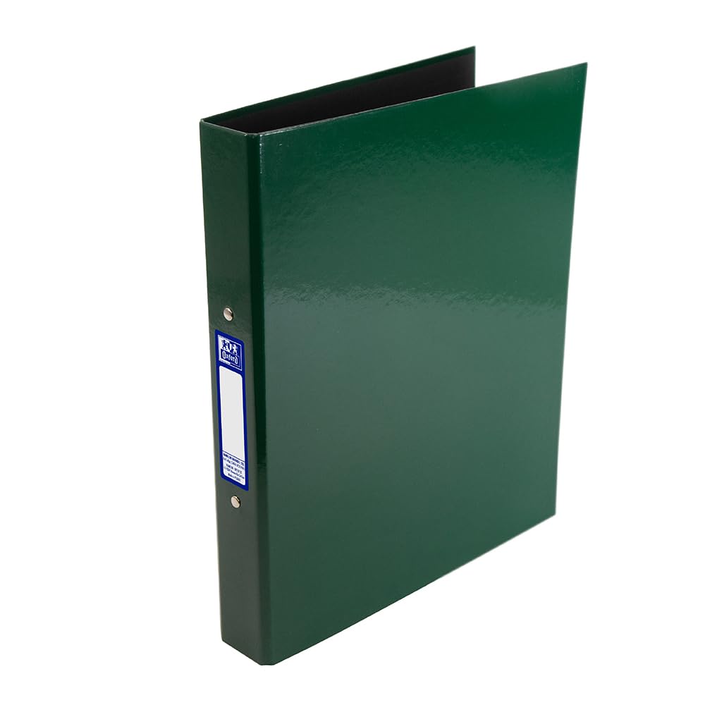 Oxford Premium A4 Ring Binder, Dark Green Single Folder, 25mm Capacity, Laminated Paper on Board