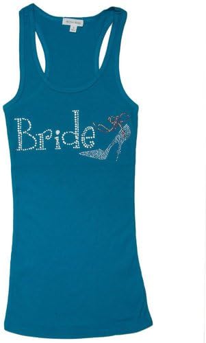 Crystal Bride w/ High Heel Tank Top (Small, Turquoise)
