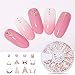 NICOLE DIARY Gel Nail Polish Set - 6 Colours Soak Off UV LED Color Gel Varnish with Top Base Gel Neon Orange Blue Yellow Hot Pink Gel Polish Kit, 8ml Each Bottle