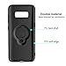 Samsung S8 Case with Ring Holder Kickstand Function, 360 Degree Rotating Ring Holder Grip Case for Samsung S8, Ultra Slim Thin Hard Cover for Samsung S8 (Black)