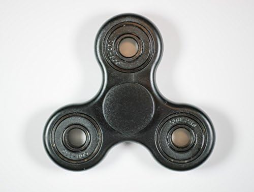 Rhino Nylon, 608 Full Ceramic Bearing, Tri-Beam Fidget Spinner, EDC for Focus, Stress Relief, ADHD, Boredom and Anxiety (Black)