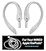 EARBUDi Ear Hooks Compatible with Apple EarPods | Adjustable Rubber Ear Loops Compatible to Keep Apple EarPods in Place During Activity | Made for Wired Earbuds | Cool Grey