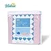 Pink Crib Skirt Pleated with White Lovely Pompoms, Bedding Dust Ruffle for Girls, 14