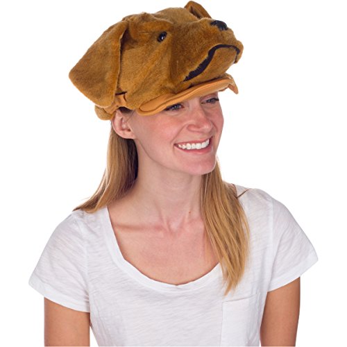 Golden Retriever Dog Animal Hat, Realistic Costume Headwear