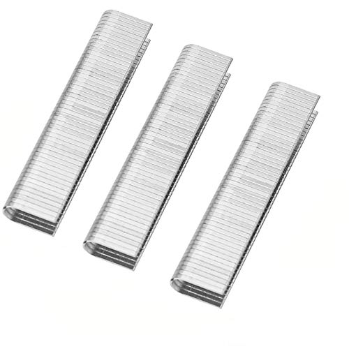 12MM Staples BE-TOOL U Type Staples Heavy Duty Stapler Silver for Upholstery and Furniture Trim (Pack of 1000)