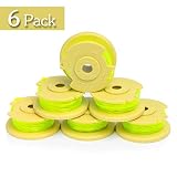 Ryobi One PLUS+ AC80RL3 OEM .080 Inch Twisted Line and Spool Replacement for Ryobi 18v, 24v, and 40v Cordless Trimmers (Pack of 6)