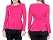 Stanzino Womens Peplum Top Shirt