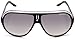 Carrera Speedway/S Pilot Sunglasses, Black Crystal Silver Frame/Gry Mir Grd SLV Lens, 65 mm