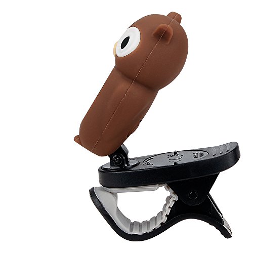 Swiff Violin Tuner Owl Cartoon Guitar Tuner, Brown