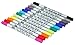 Scraft Artise - (12) Count, Primary Color Markers, Double Ended with Fine and Brush Tip, Blendable, Non Toxic Water Based Ink for Adult Coloring, Journaling and Personalizing Your Day Planner
