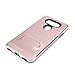 LG V20 Case,Berry Accessory Hybrid Dual Layer Defender Brushed Armor Card Slot [Slim Fit] [Kickstand Feature] Full Body Protective Case Cover for LG V20 (1- Rose Gold)