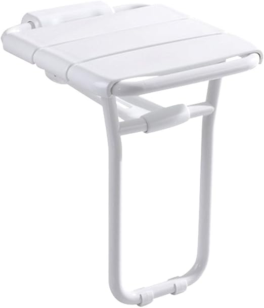 LXTIN Wall Mount Shower Seat, Folding Seats Shower Stool for Adults