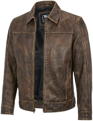 Leather Moto Jacket with Red Sleeves, Asymmetric Zipper, Multiple