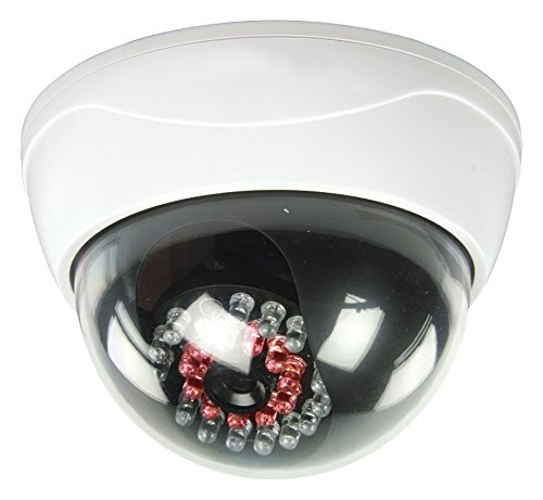 title=Konig SEC-DUMMYCAM95 Telecamera finta CCTV a cupola con 25 LED IR