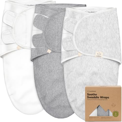 KeaBabies 3pk Organic Baby Swaddles