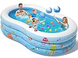 Peradix Kiddie Pool Inflatable Pool for Kids and