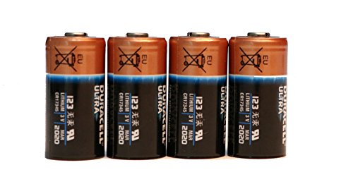 6 count duracell 123 ultra lithium 3v cr17345 leak resi…