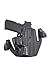 Front Line Tuckable Open Top Leather Holster (Black)