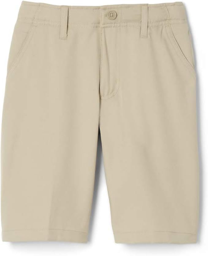 French Toast Boys' Flat Front Performance Stretch Short