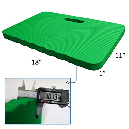 PHYEX 2 Pack Foam Kneeling Pad, Bath Kneeler for Baby Bath, Large Seat Cushion for Home Garden Patio Outdoor School Car Repair, Green 18â€x11â€x1â€