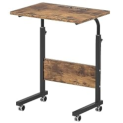 SogesHome 23.6 inch Adjustable Mobile Bed Table