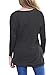 OURS Women's Casual Long Sleeve Crew Neck Bat Sleeve T Shirts Blouse Tops (XXL, Black)