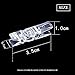 BronaGrand 50pcs Small Clear Plastic Utility Paper Clip, Clothespins Clip, Clothes Line Clips,Photo Clips 3.5x0.7x1cm