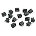 HUELE 15 Pcs AC 6A/250V 10A/125V 2 Solder Lug SPST On/Off Mini Boat Rocker Switch Car Auto Boat Round Rocker 2Pin Toggle SPST Switch Snap
