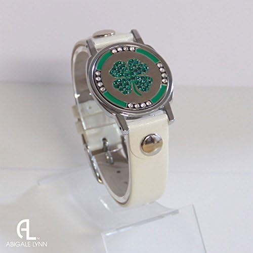 Abigale Lynn Golf Ball Marker Bracelet - Ivory - Clover Leaf