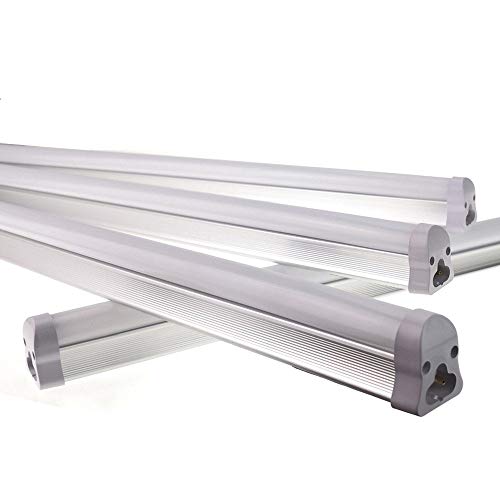 QUANS 22.5inch T5 LED Integrated Tube Light Fixture Bar for Utility Shop, Basement, Ceiling, Kitchen Counter, Under Cabinet Lighting, Pack of 4 Cool White 6000K 6500K - Thumbnail 5