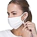 Cottonique Allergy-Free Organic Cotton Face Mask with Adjustable Earloops for Skin Allergies and Sensitive Skin (2/Pack - Natural)