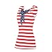 HUHHRRY Floral Printed Vest Loose Tunic Top Shirt for Women Summer Wear Tee