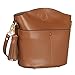S-ZONE Women Small Cow Split Genuine Leather Crossbody Bucket Bag Shoulder Purse Handbag