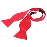 HDE Men's Fashion Freestyle Bowtie Self Tie Solid Color For Formal Wedding Party