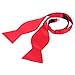 HDE Men's Fashion Freestyle Bowtie Self Tie Solid Color For Formal Wedding Party