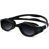 OutdoorMaster Swimming Goggles - Wide View Swim Goggles Interchangeable Nose Bridge, Shatterproof Anti-Fog Lens & 100% UV Protection Men, Women, Adult & Youth