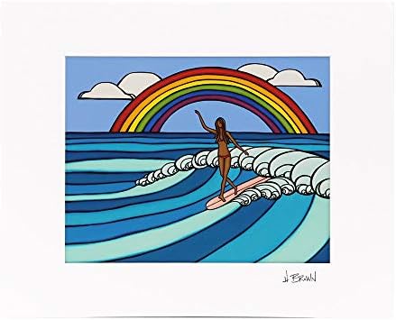 ヘザーブラウン Heather Brown 絵画 アートプリント Art Print Rainbow Surf レインボーサーフ Mサイズ横 W35 6 H28 0cm Hb9551p B07rrvn195 3 162円 人気海外一番 100 品質保証 全品送料無料 即日出荷 Sale開催中