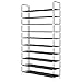 Herron Shoe Rack, Large Capacity Shoe Organizer,10 Tiers 50 Pairs Shoe Shelf Durable and Stable Shoe Storage (Black, 10 Tiers)