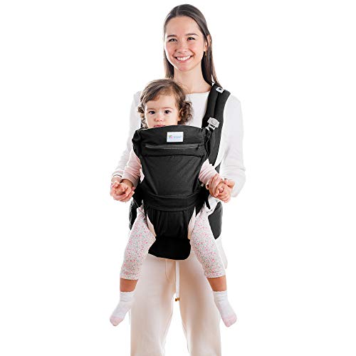 Baby Carrier for Men & Women - All Carry Positions Baby Carrier - Infant Carrier - Backpack Baby Carrier -Hiking Baby Carrier - Cotton (Black Camel)