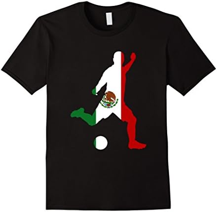Mens Mexican Soccer Jersey Shirt - Mexico Flag Shirt Medium Black