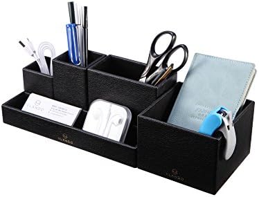 Vpack F03 DIY Assembled Office Supplies Desk Stationary Organiser (Black)