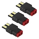 Deans T Plug Female to Traxxa TRX Male Connector Adapter No Wires RC Battery Connectors Converter Adaptors Set (3PCS)