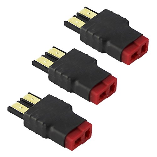 LEADTECH Deans T Plug Female to Traxxa TRX Male Connector Adapter No wires RC Battery Connectors Converter Adaptors Set (3PCS) LEADTECH Deans T Plug Female to Traxxa TRX Male Connector Adapter No wires RC Battery Connectors Converter Adaptors Set (3PCS)